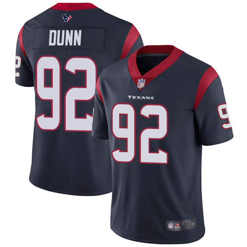 Houston Texans Limited Navy Blue Men Brandon Dunn Home Jersey NFL Football #92 Vapor Untouchable->youth nfl jersey->Youth Jersey